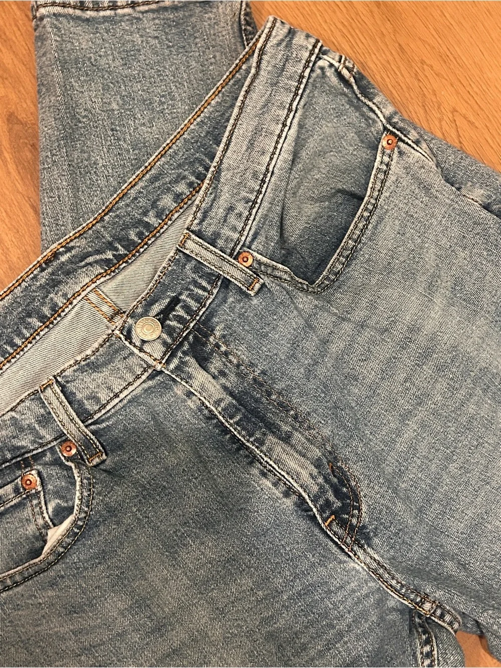 Levi's Slim Straight Light Blue Denim Jeans 34 x 32